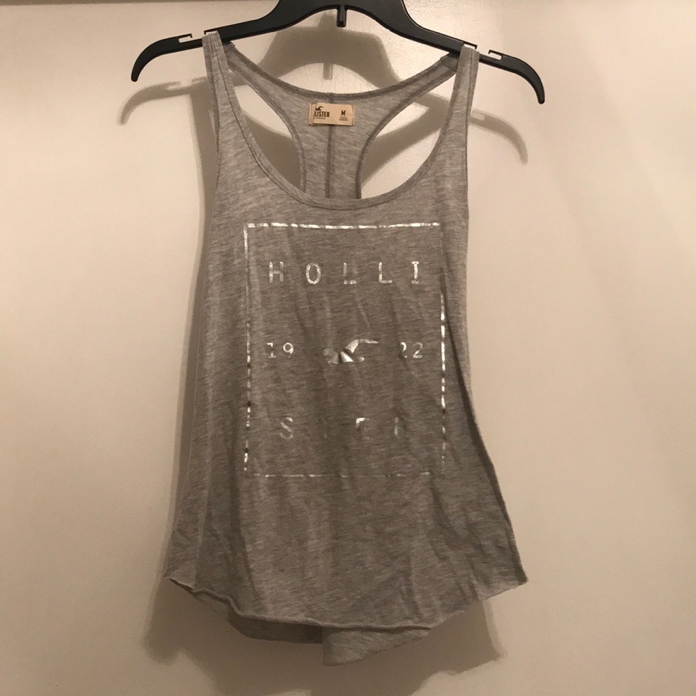 Grey Hollister tank top